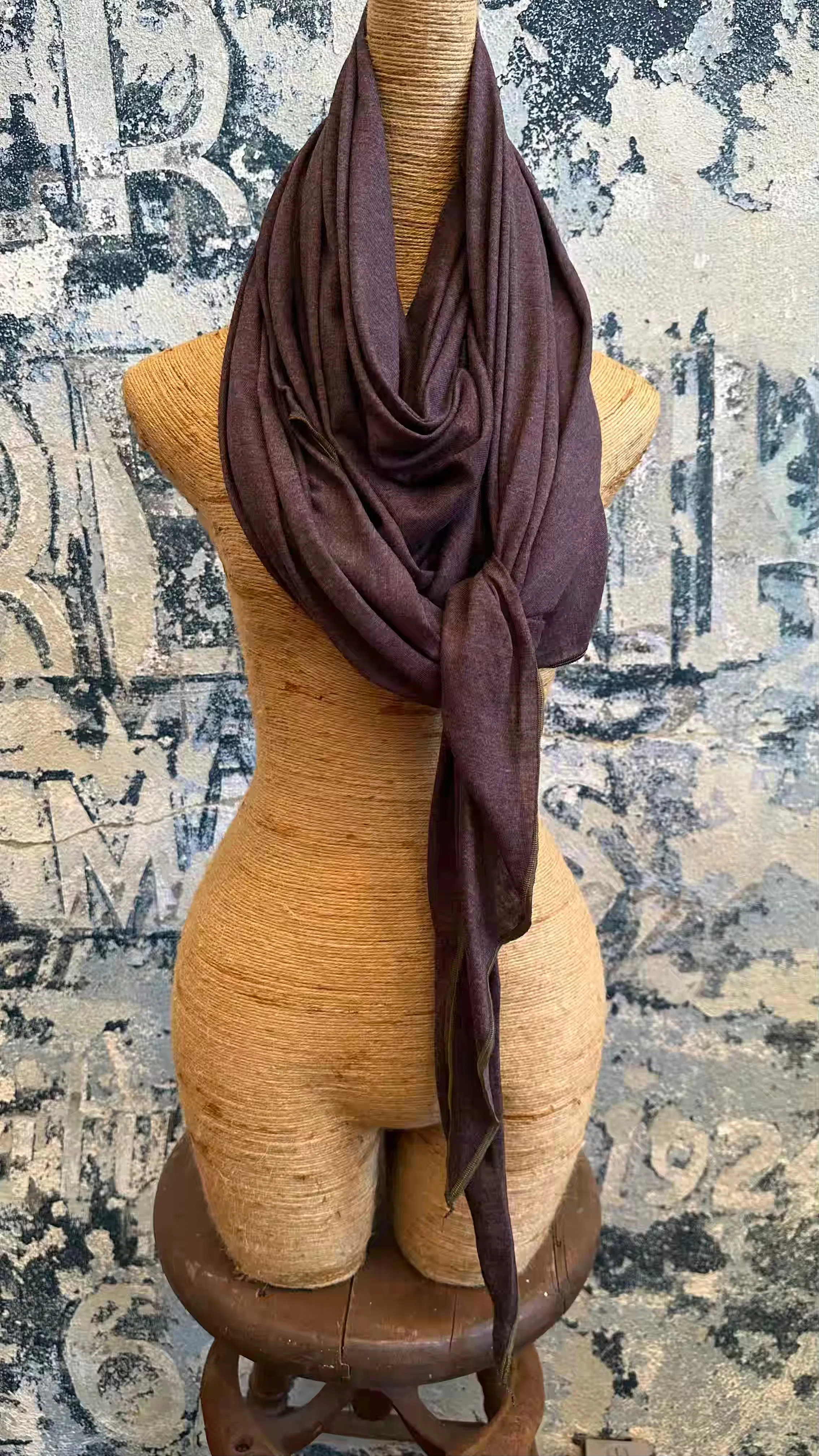 Plum Wisp Scarf