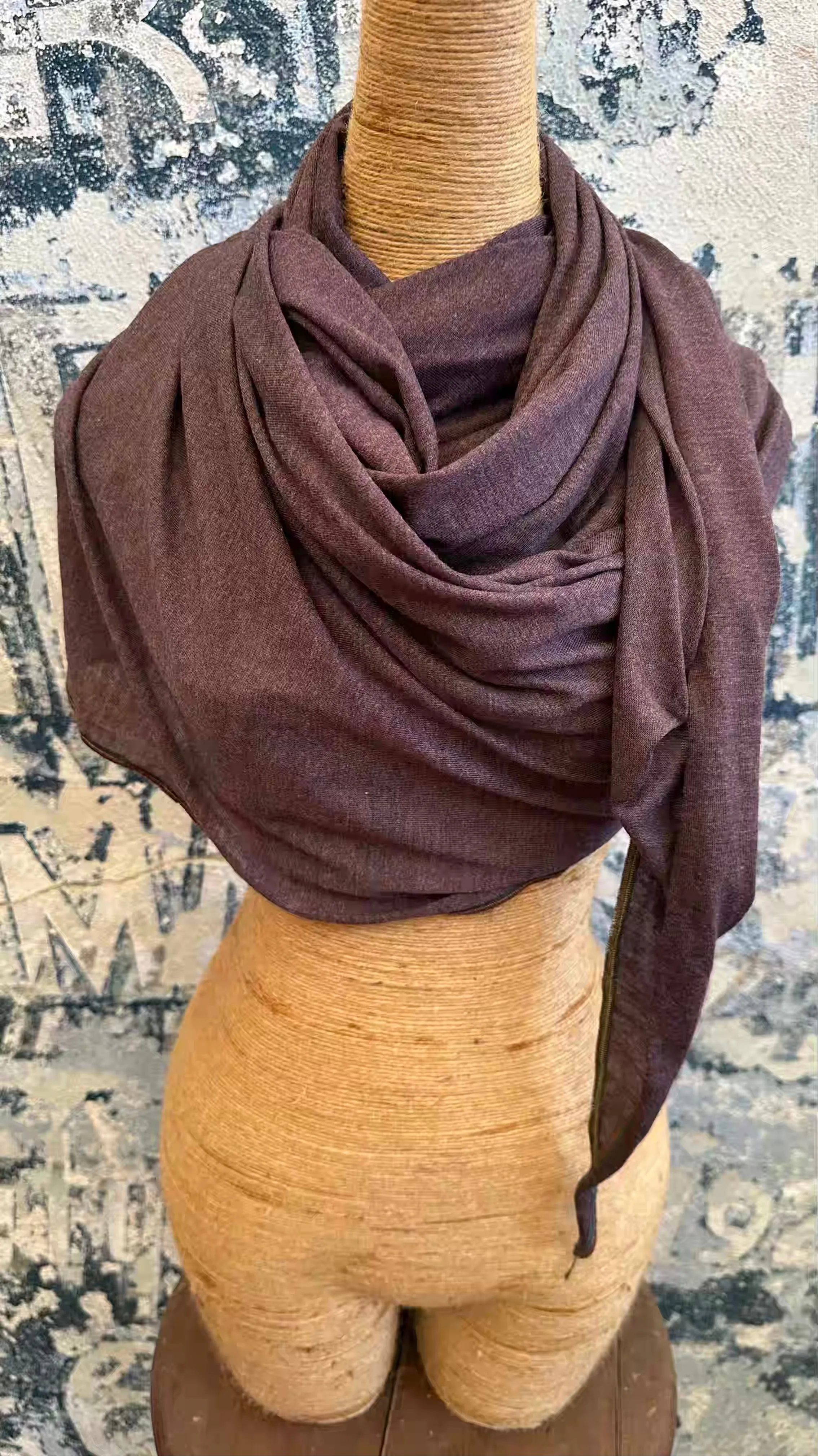 Plum Wisp Scarf