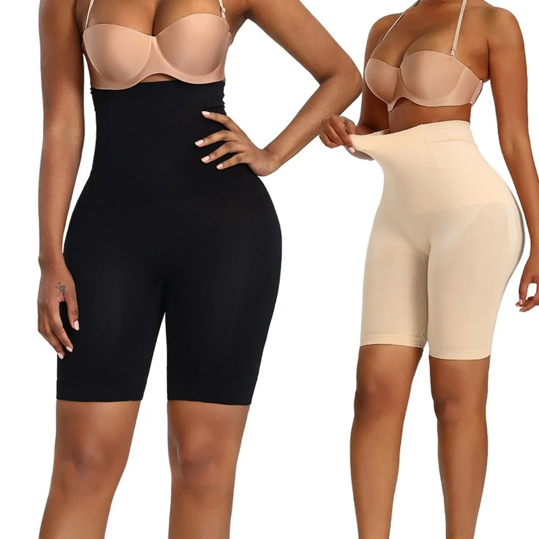 Plus Size High Waisted Seamless Shapewear Shorts