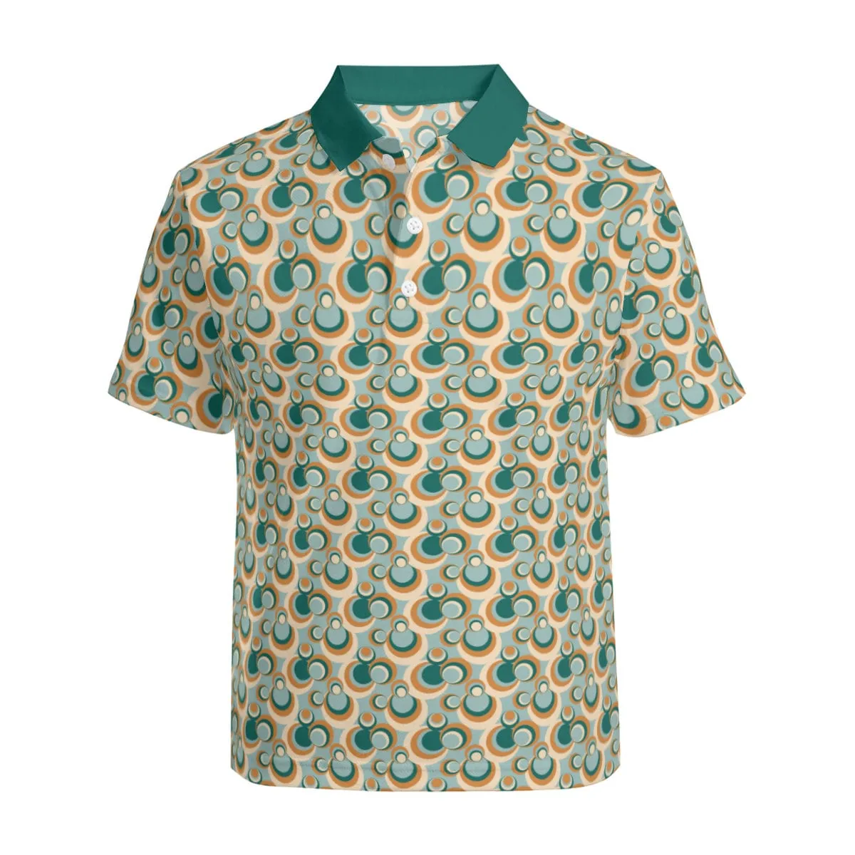 Polo Shirt Men, 60s 70s Style Shirt Men, Mid Century Mint Green Polo Shirt, Retro Polo Shirt,Men's Polo Shirt,Vintage Style Shirt, Mod Shirt