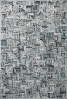 Prescott Rug in Arctic Blue