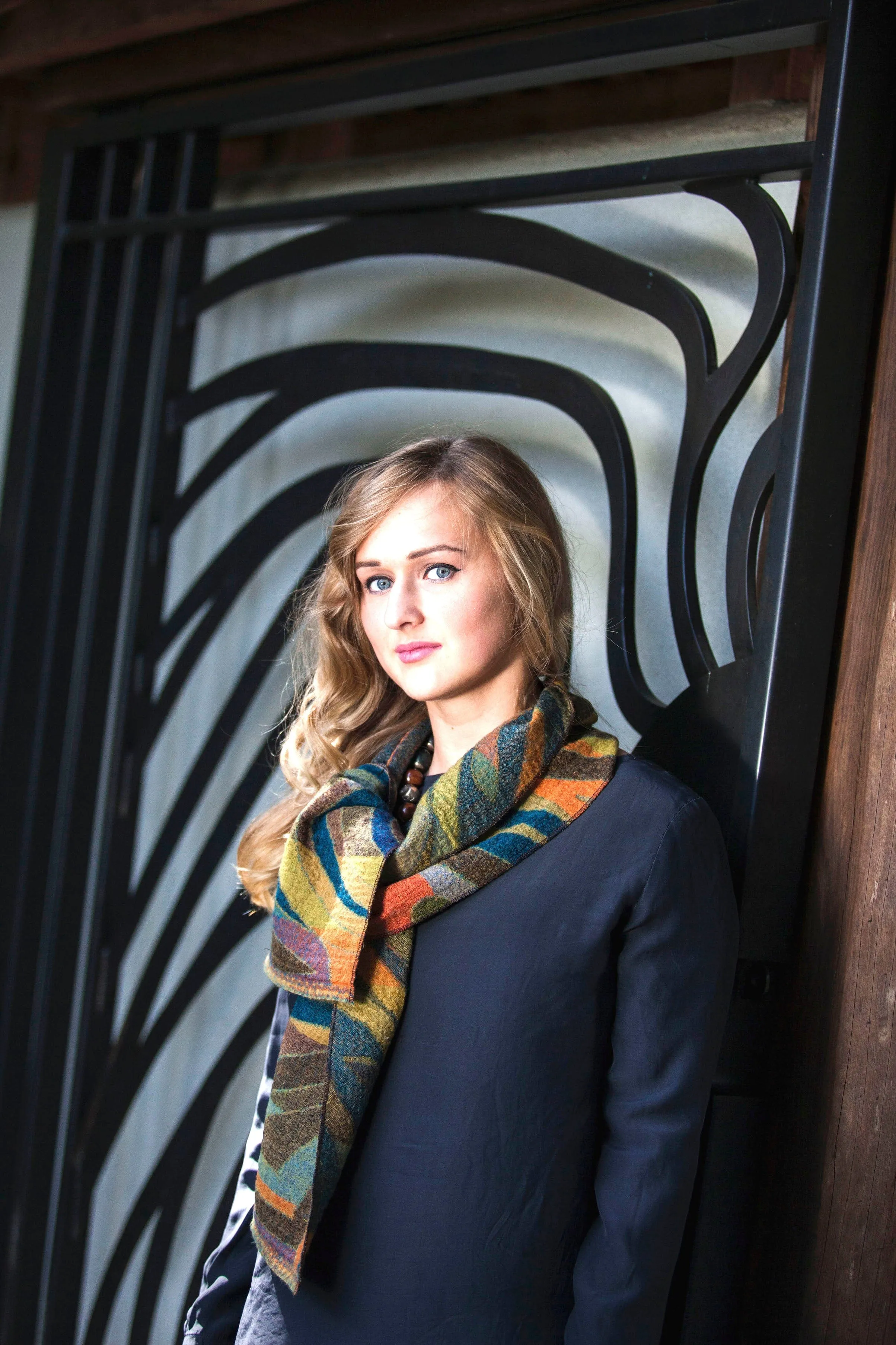 Pure Merino Wool  Neck Scarf Citron   Free Bag