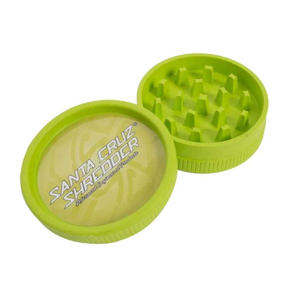 Purple / Lime Green - Santa Cruz Shredder - 2 Piece Hemp Plastic Grinder