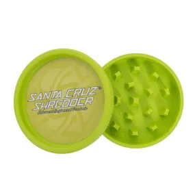 Purple / Lime Green - Santa Cruz Shredder - 2 Piece Hemp Plastic Grinder