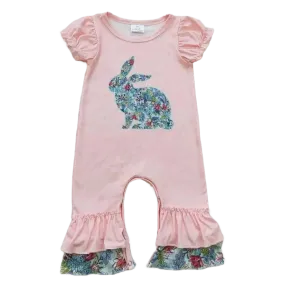 "Flower Bunny Baby" Baby's Boho Romper