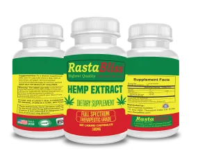 RastaBliss™ CBD Full Spectrum 500mg Capsules Highest Quality Optimal Results™