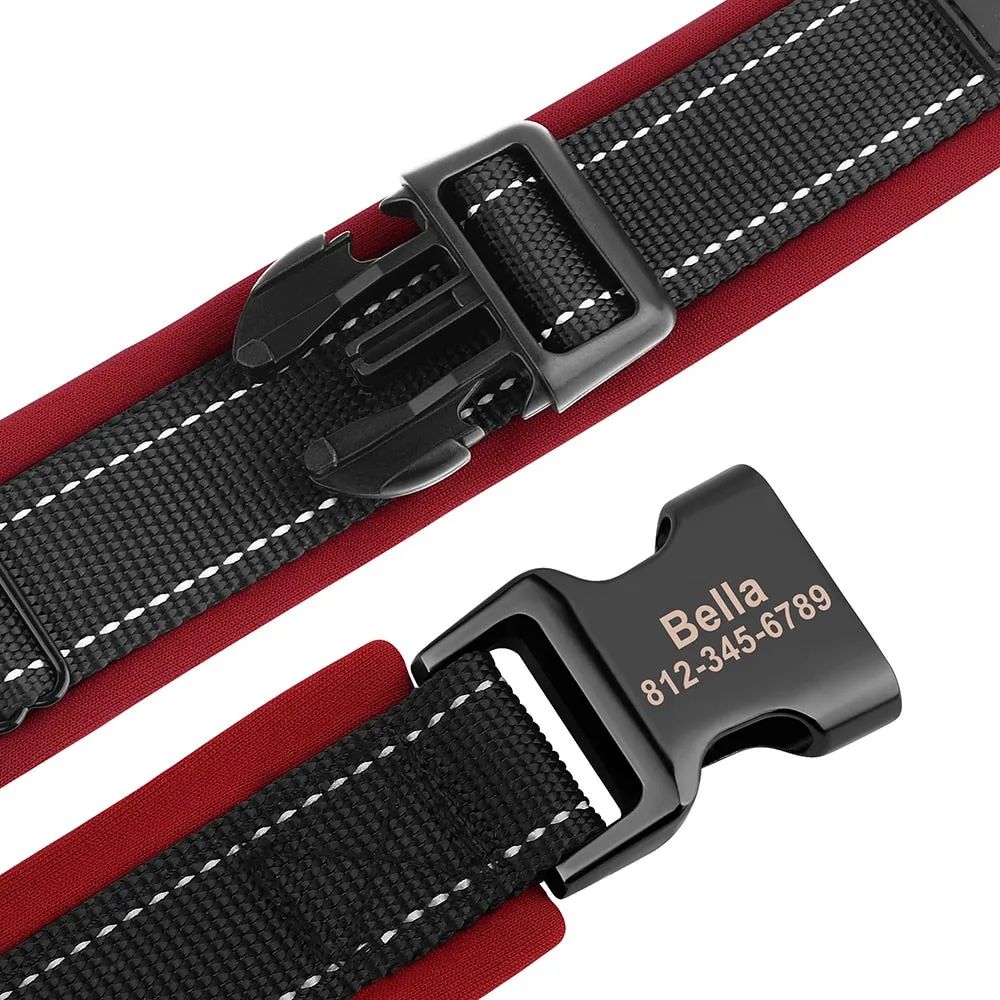 Reflective Personalized Dog Collar