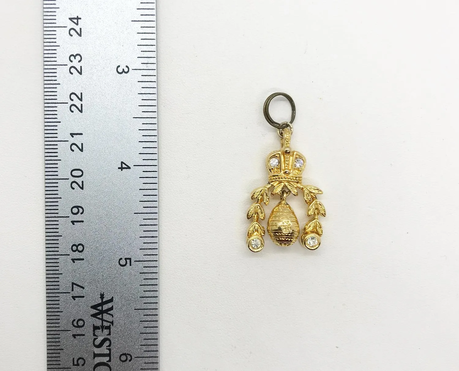 Regal Imperial Pendant with Sparkling Crown