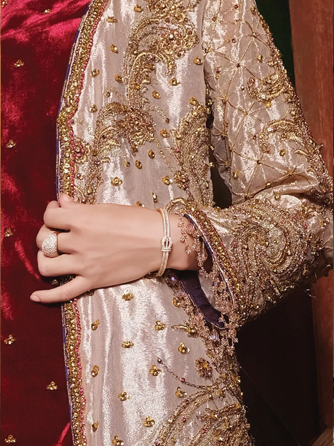 Rose Pink Velvet 2 Piece Formal Suit - LS-272