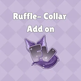 Ruffle Add-On, Ruffle dog collar, Custom Dog collar, Girly, Dog collar, Cat collar