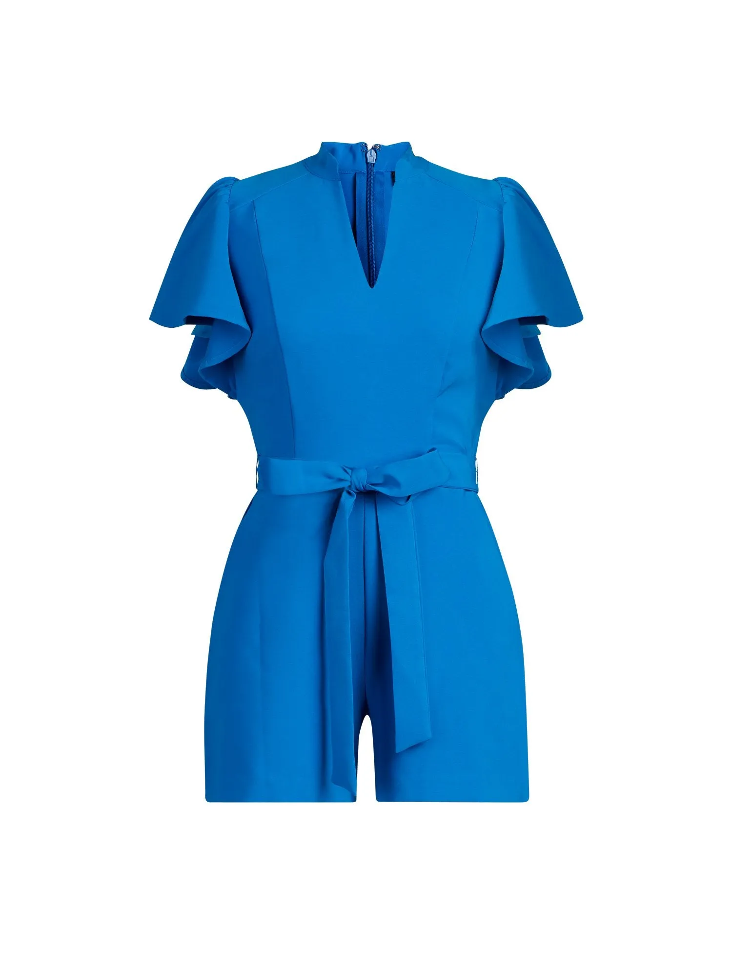 Ruffled-Sleeve Romper