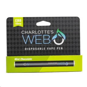SALE!! Charlottes Web Vape Pen - CBD 50mg Mint Chocolate