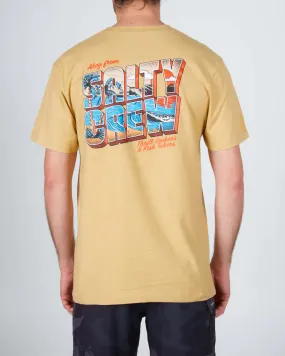 Salty Crew Greetings Tee - Camel