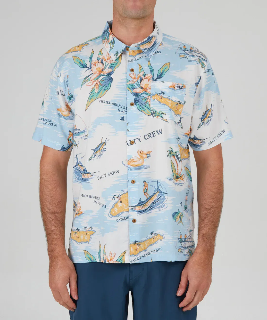 SALTY CREW ISLAND SS WOVEN
