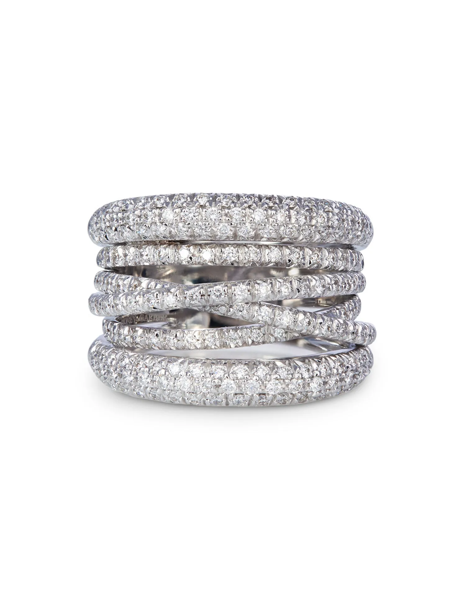 Scribble, 18K White Gold   Diamond Ring