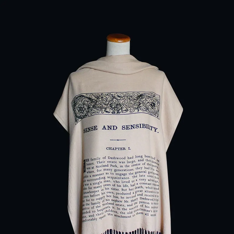 Sense and Sensibility by Jane Austen Scarf Shawl Wrap