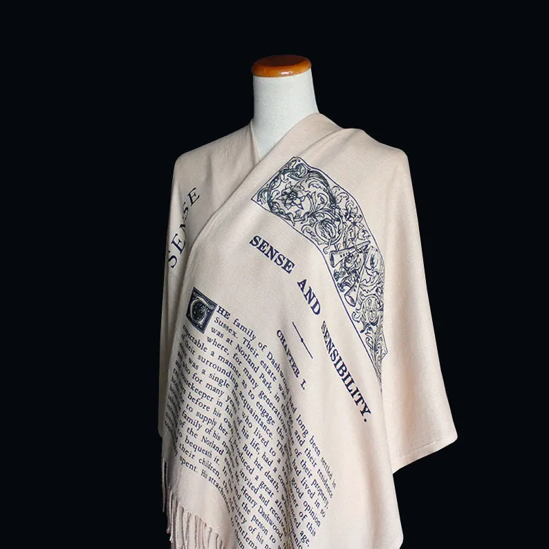 Sense and Sensibility by Jane Austen Scarf Shawl Wrap