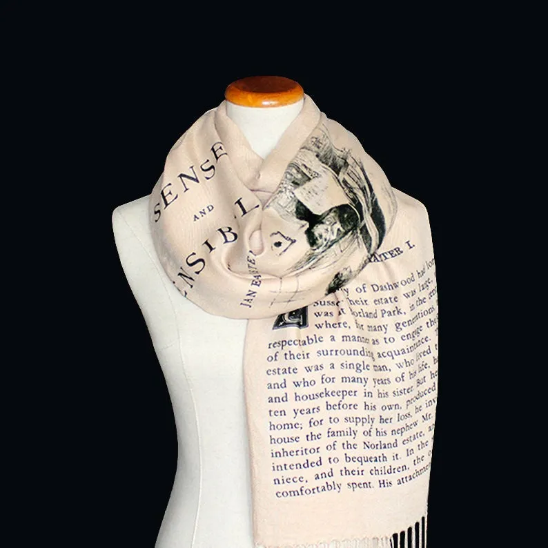 Sense and Sensibility by Jane Austen Scarf Shawl Wrap