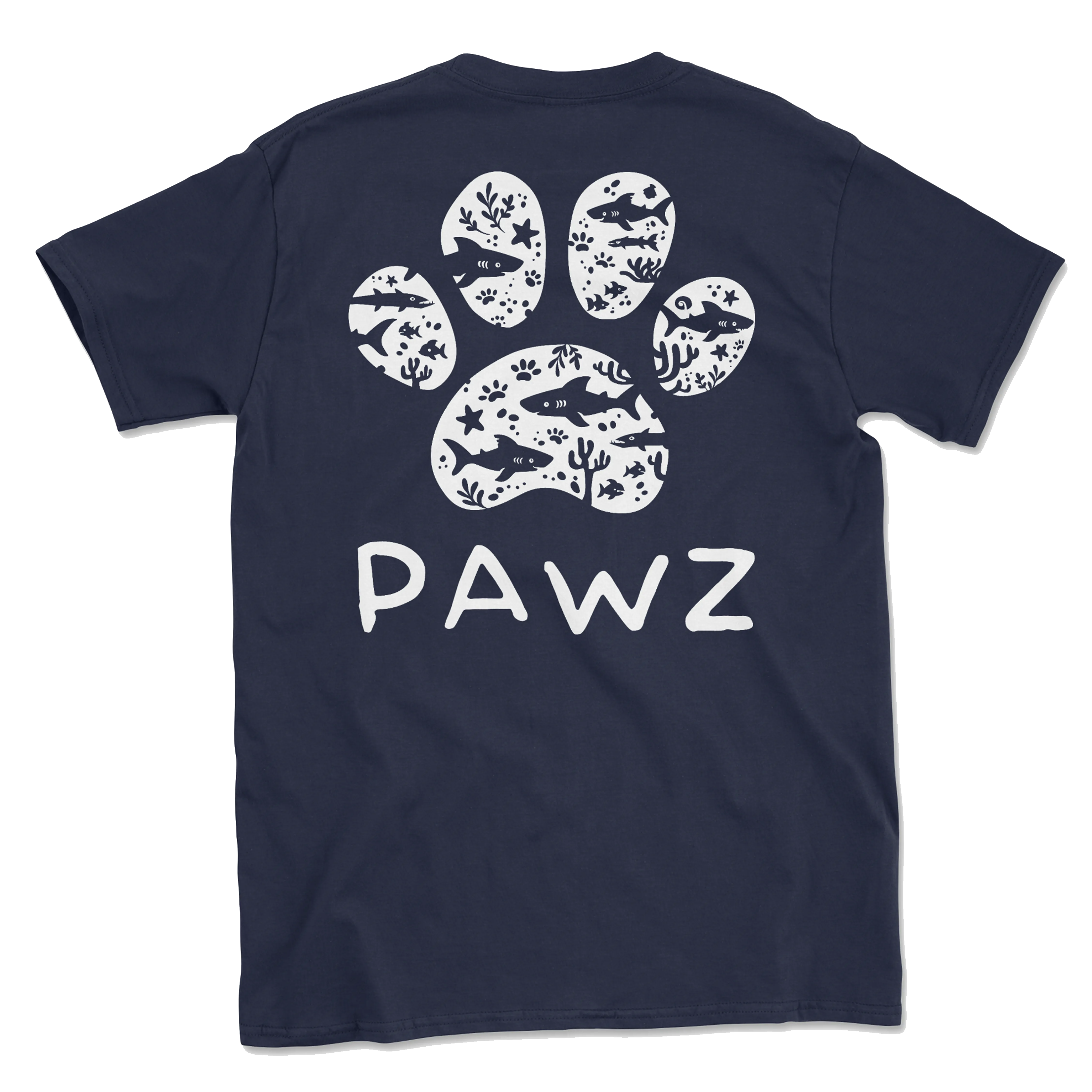 Shark Pawz (Adult Short Sleeve T-Shirt)