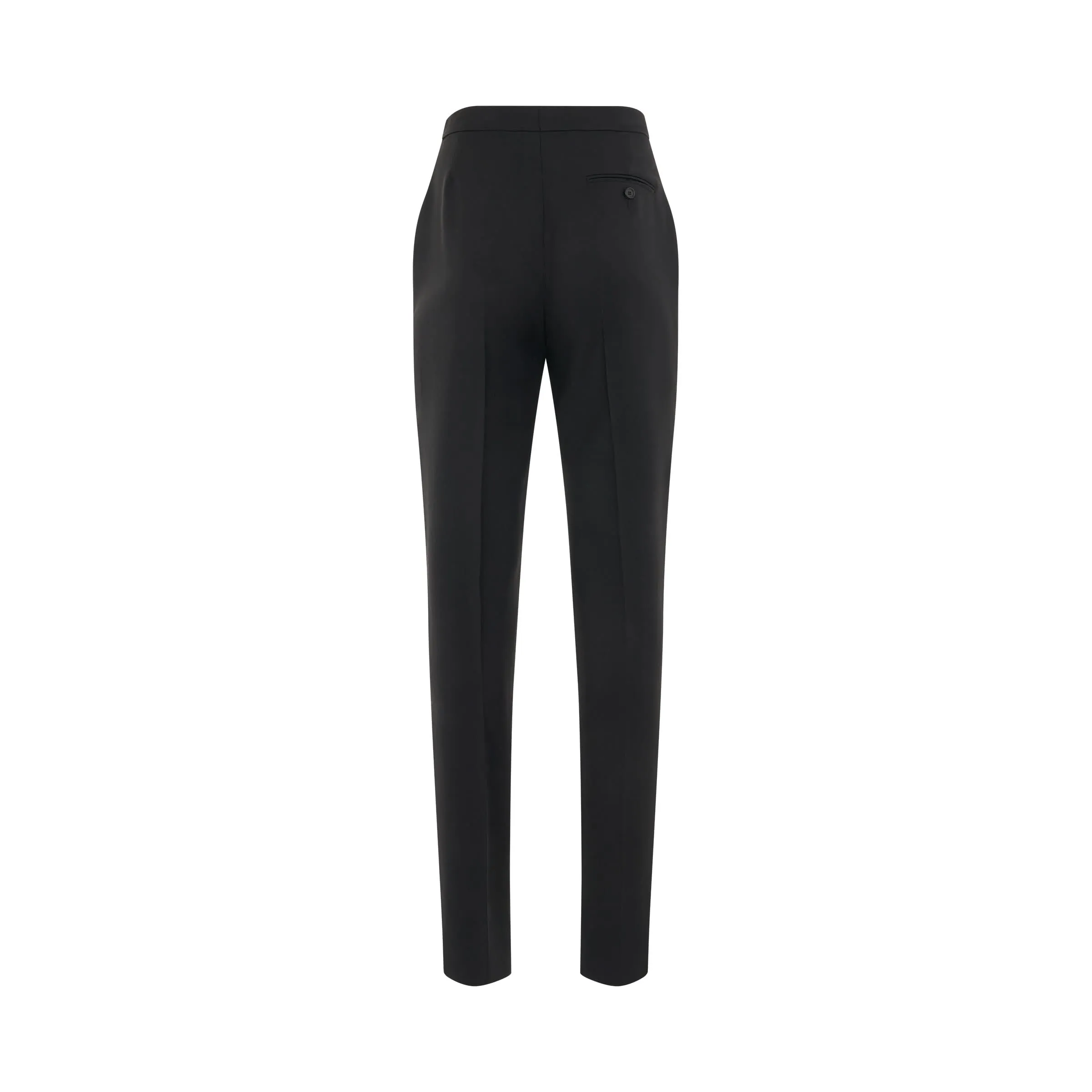 Slash Detail Cigarette Trousers in Black