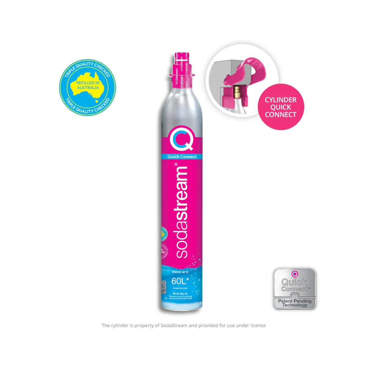 SodaStream Quick Connect Carbonator Cylinder 60L