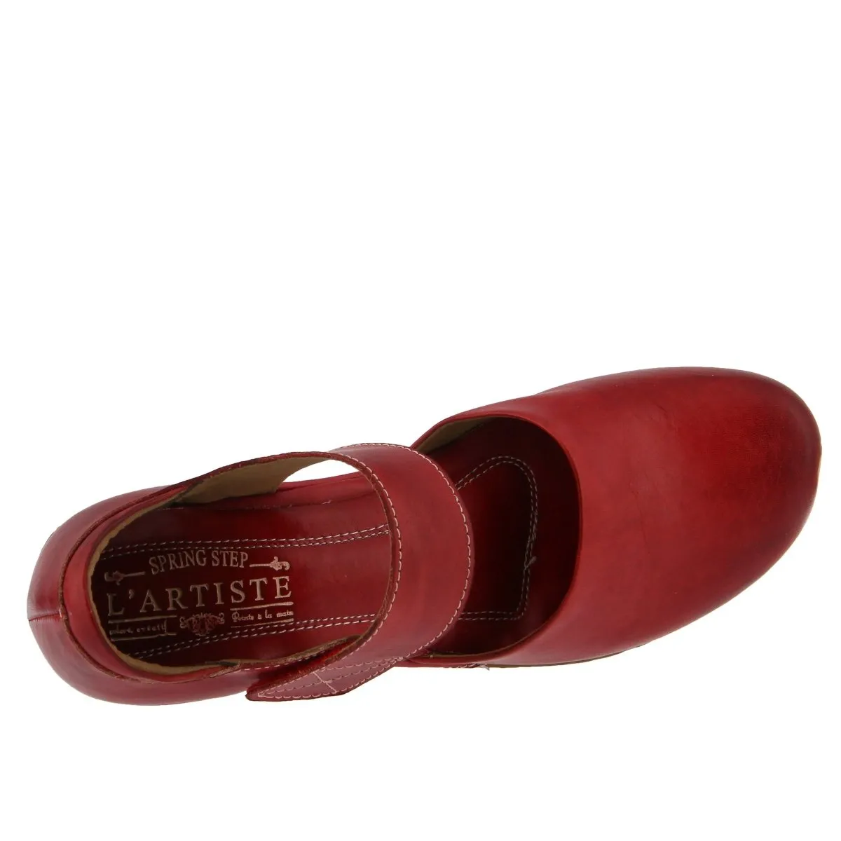 Spring Step Women's Gloss Red Leather
