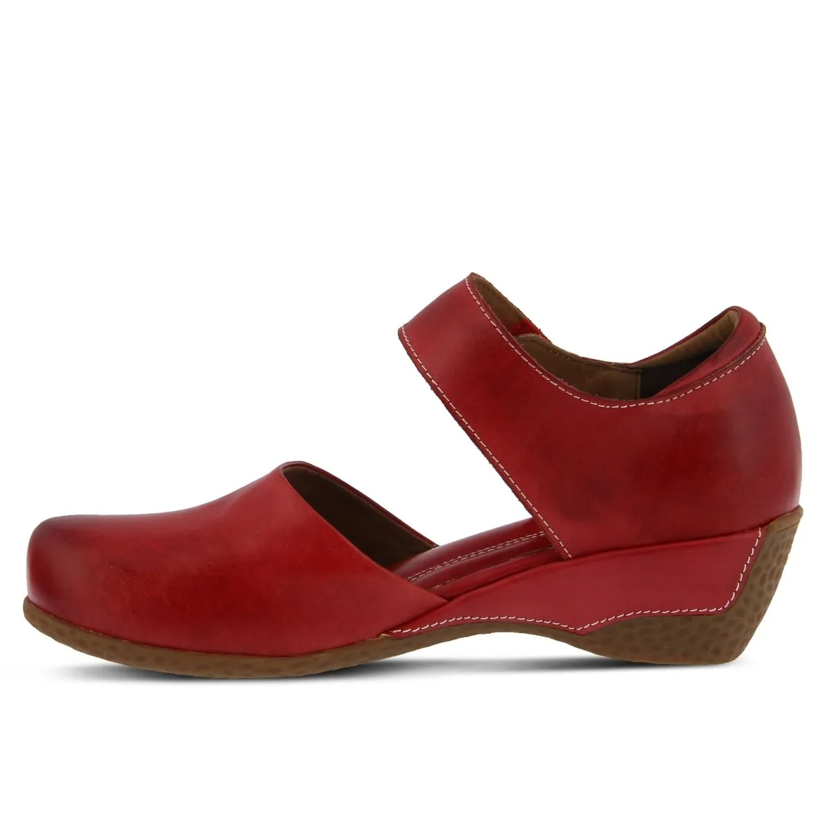 Spring Step Women's Gloss Red Leather