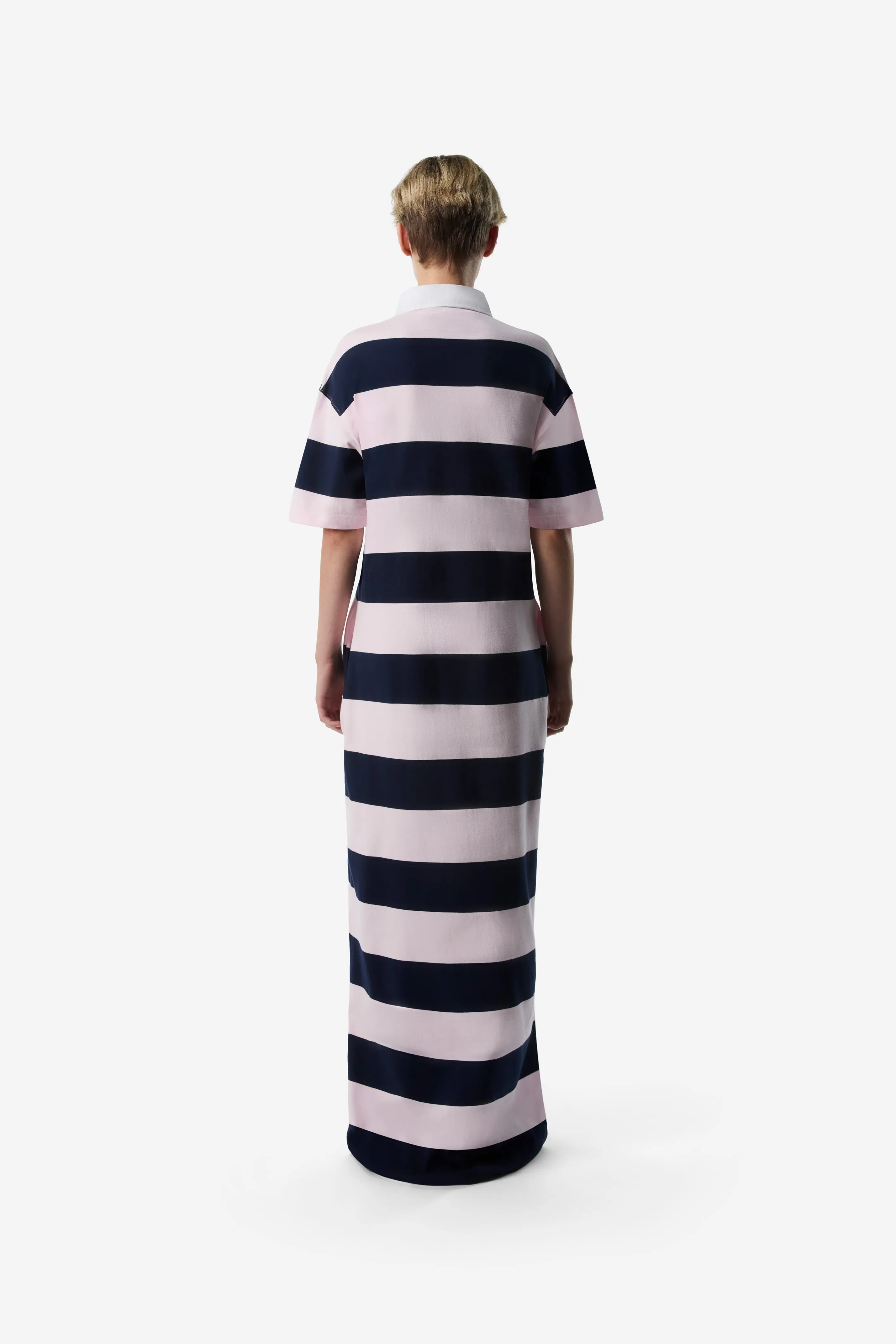 Striped Long Polo Dress