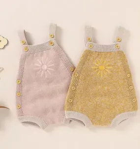 Sunburst Knit Romper