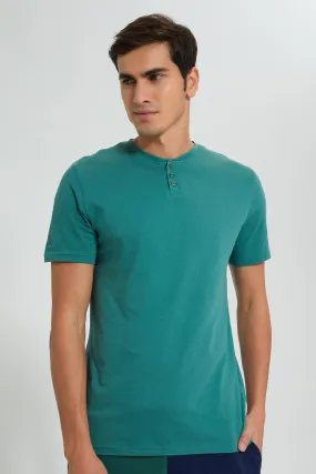 Teal Henley T-Shirt