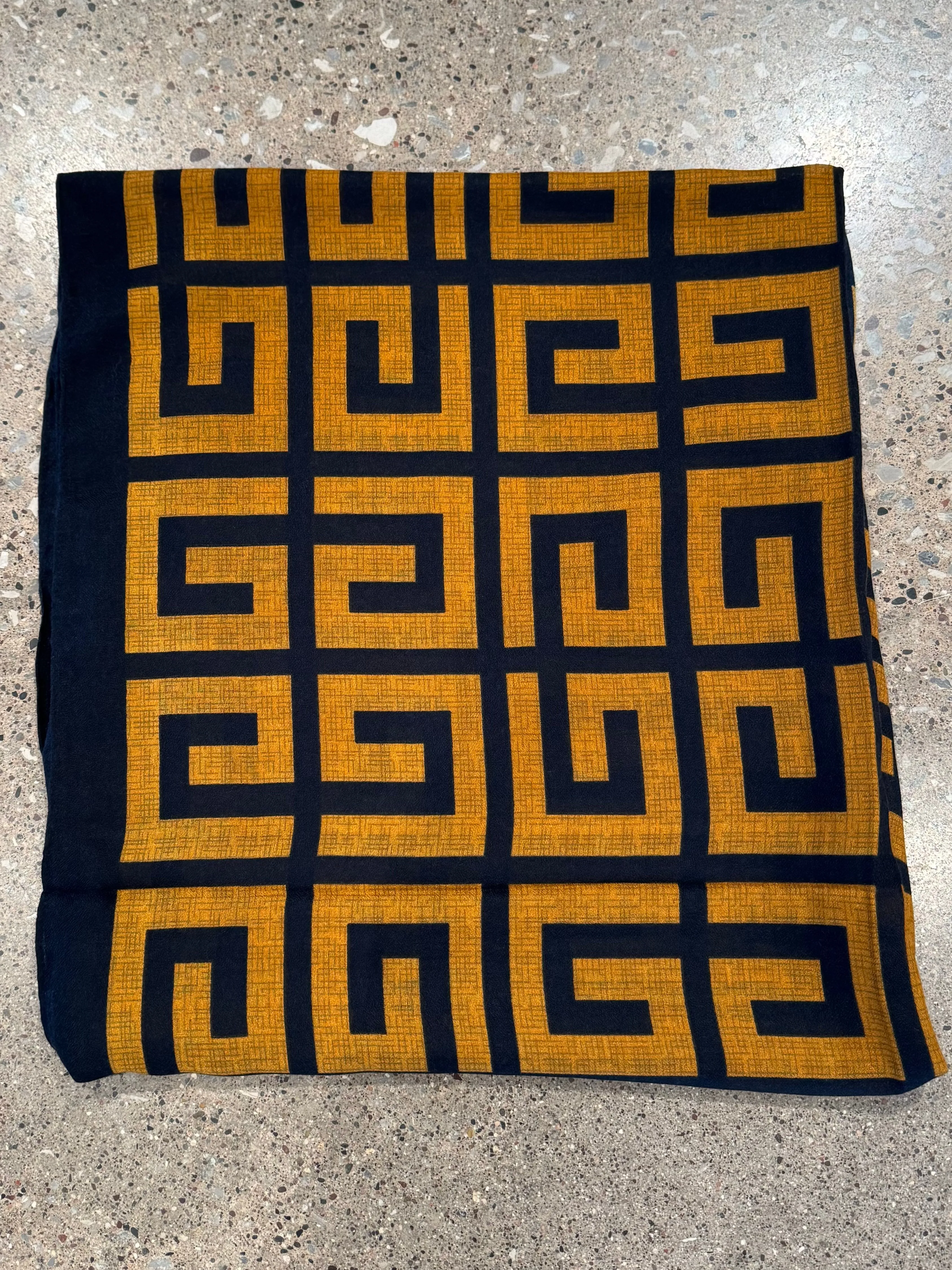 Thames Geometric Pattern Scarf