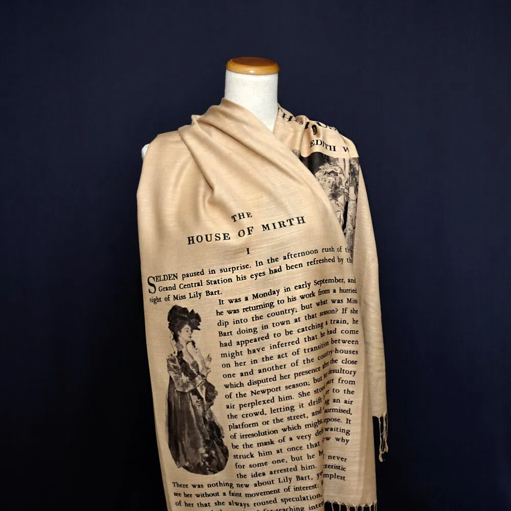 The House of Mirth by Edith Wharton Scarf Wrap Shawl