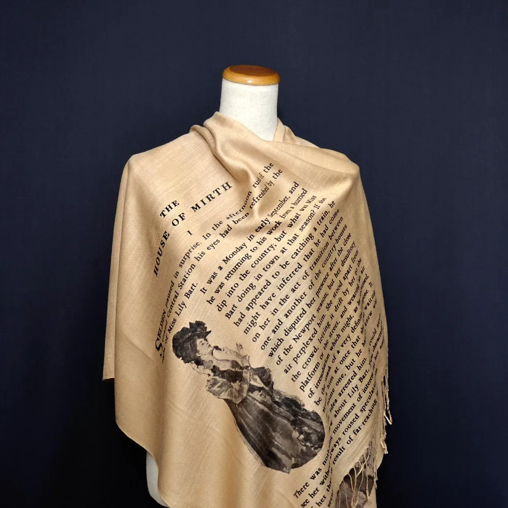 The House of Mirth by Edith Wharton Scarf Wrap Shawl