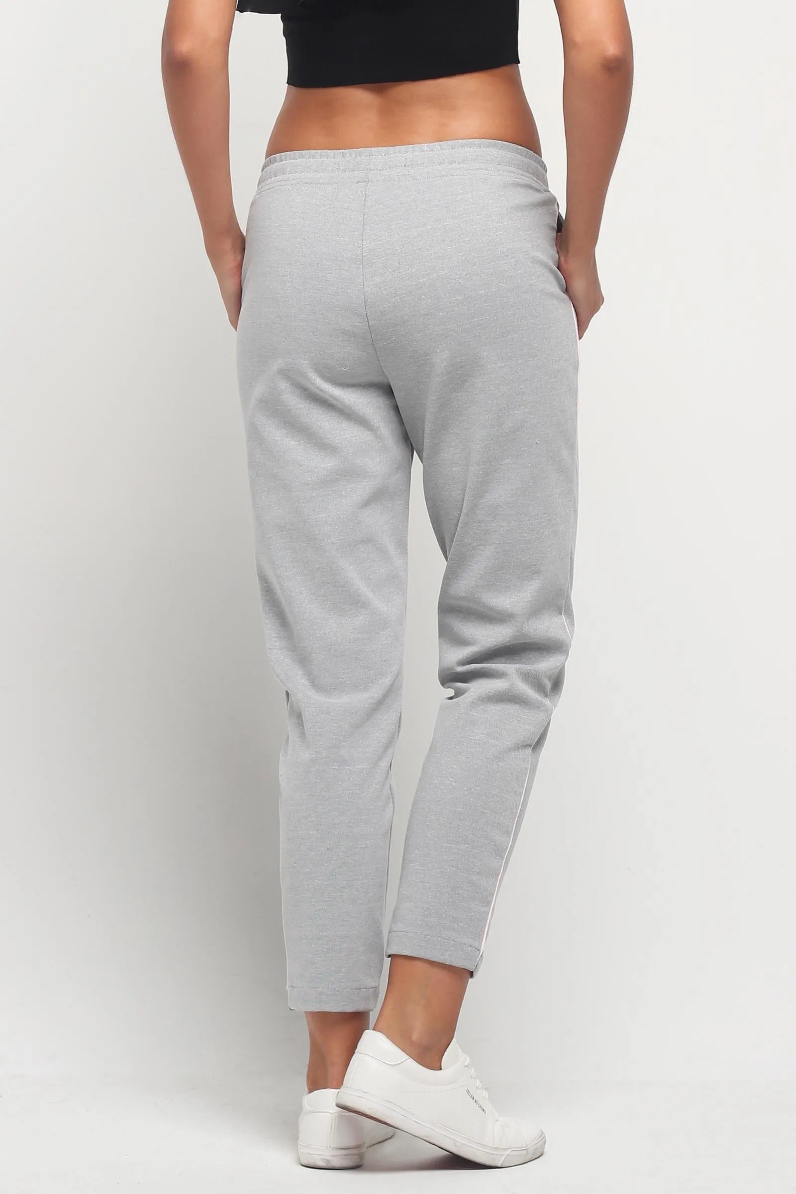 Track Pants With Contrast Piping Detail