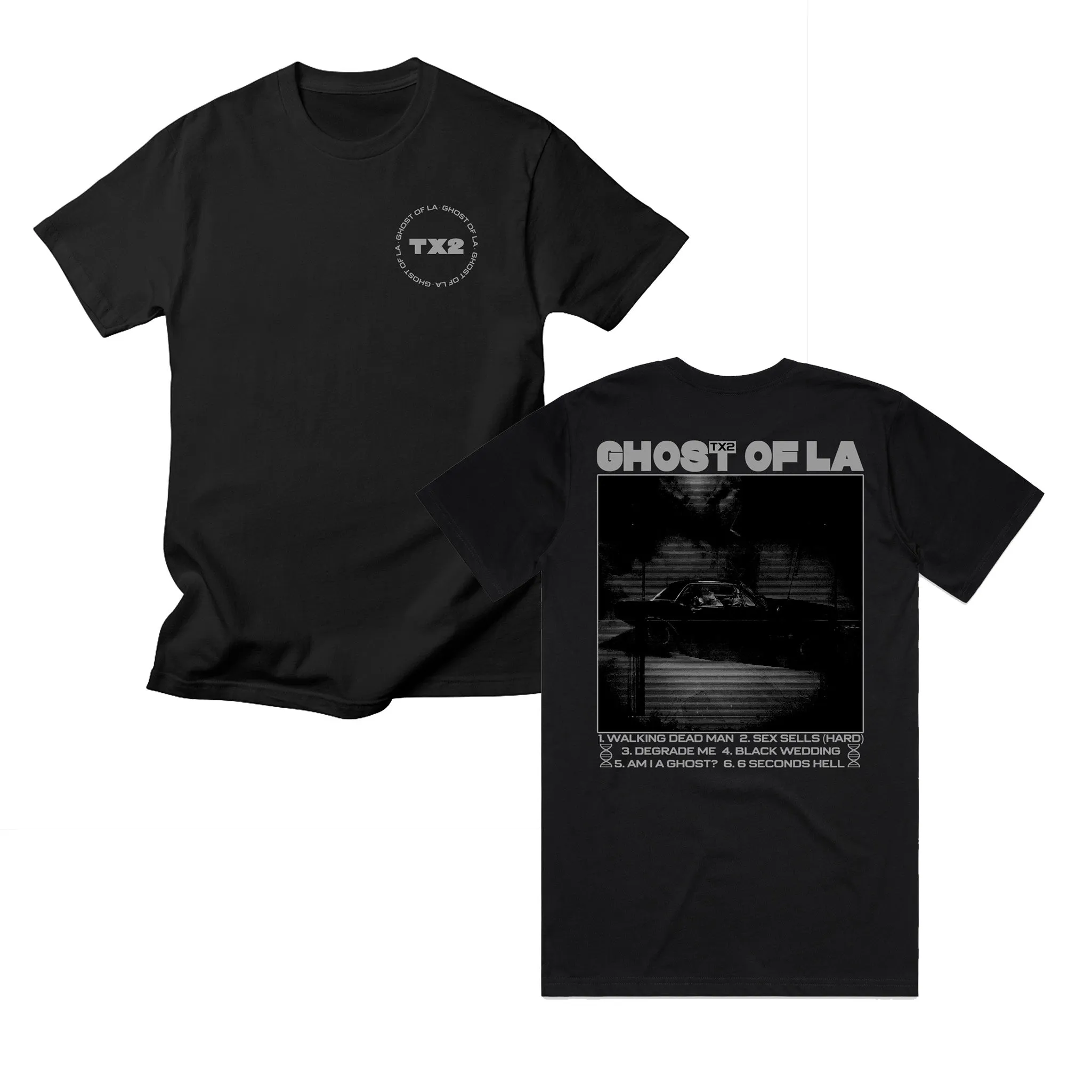 TX2 Ghost Of LA Black T-shirt