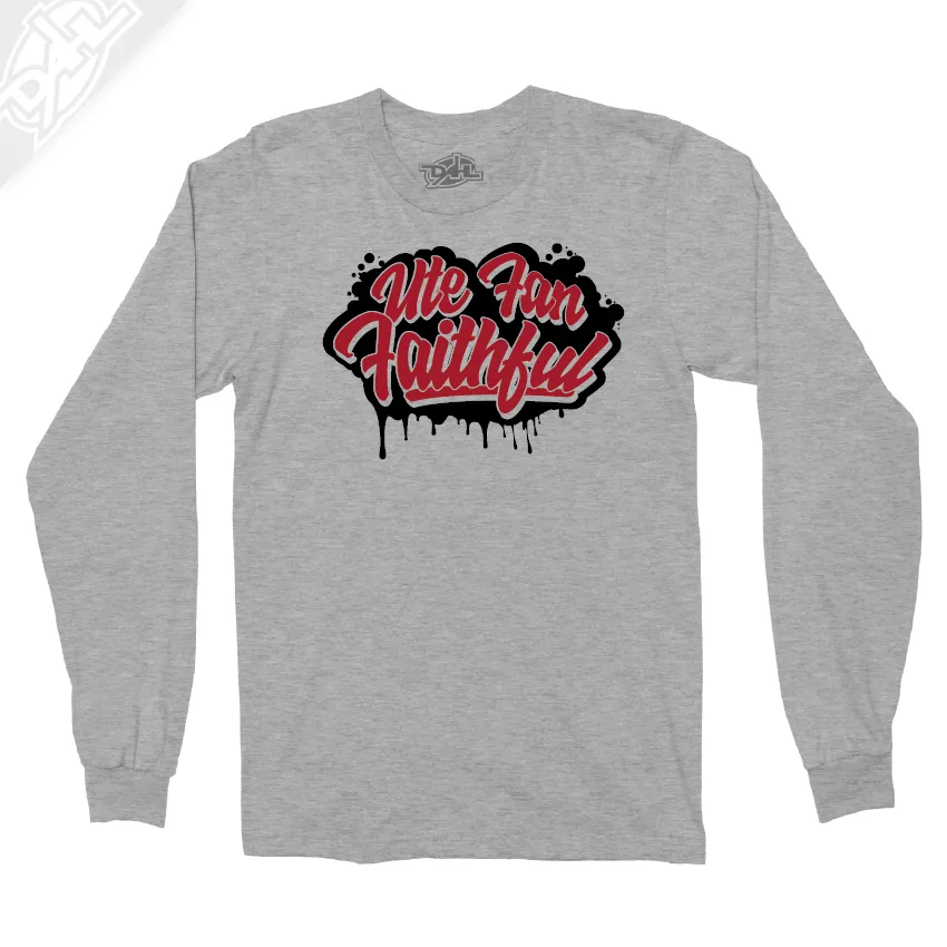Ute Fan Faithful Script - Long Sleeve