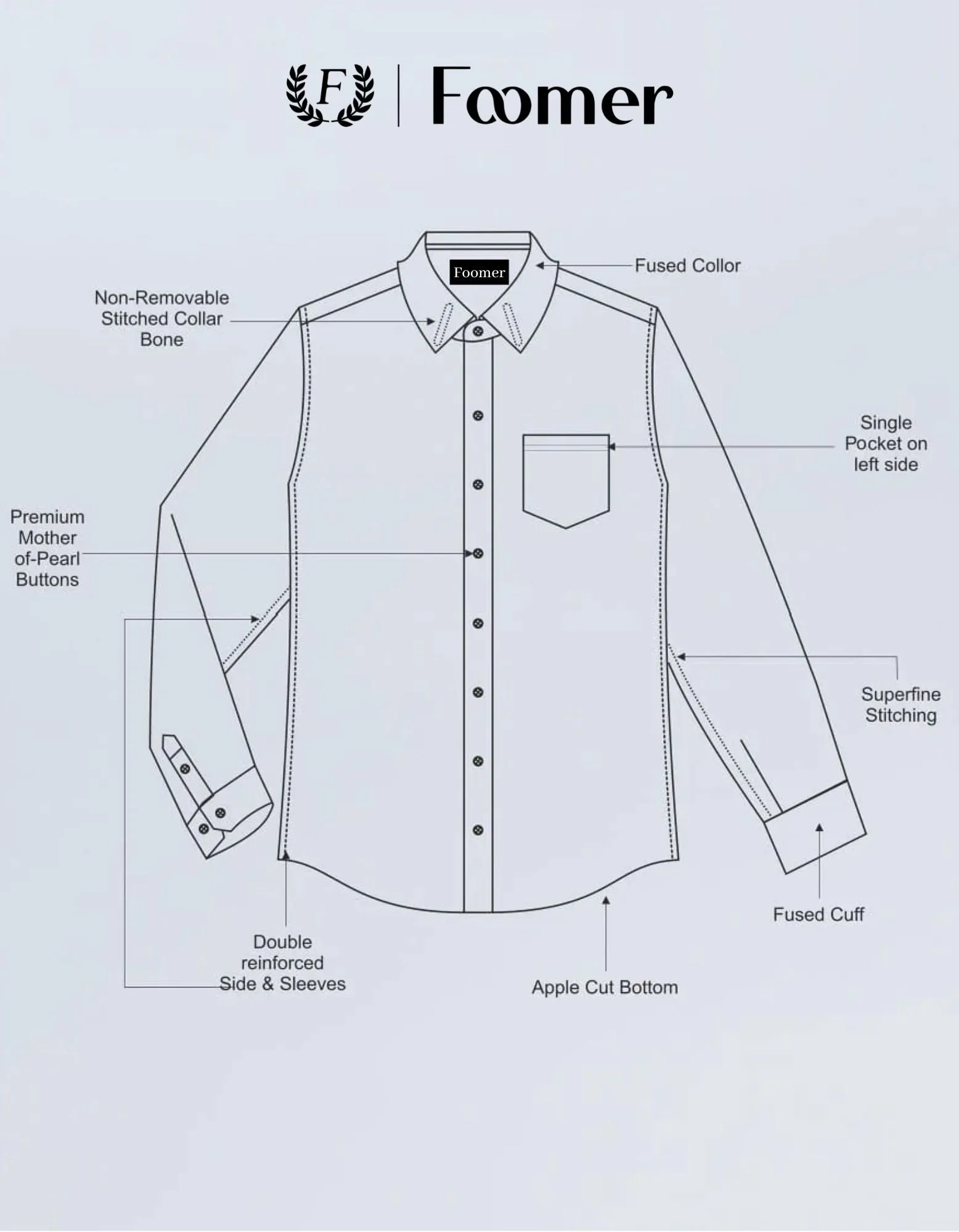 Vampire Blue Checkered Cotton Shirt