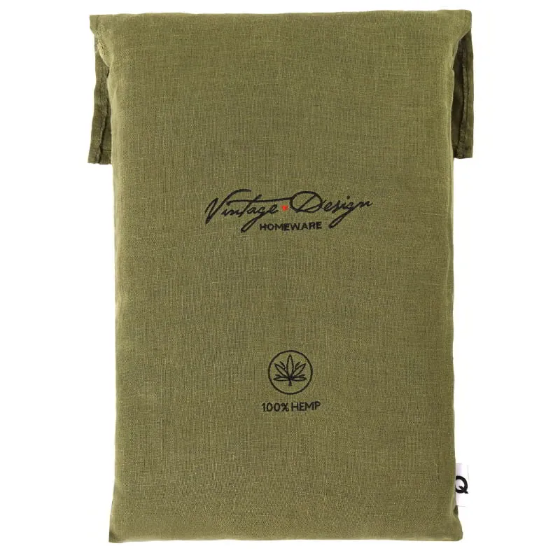 Vintage Design Hemp Sheet Set
