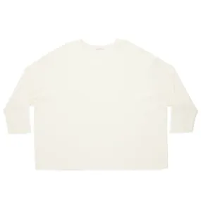 Waffle Thermal Long Sleeve T-Shirt - Cream