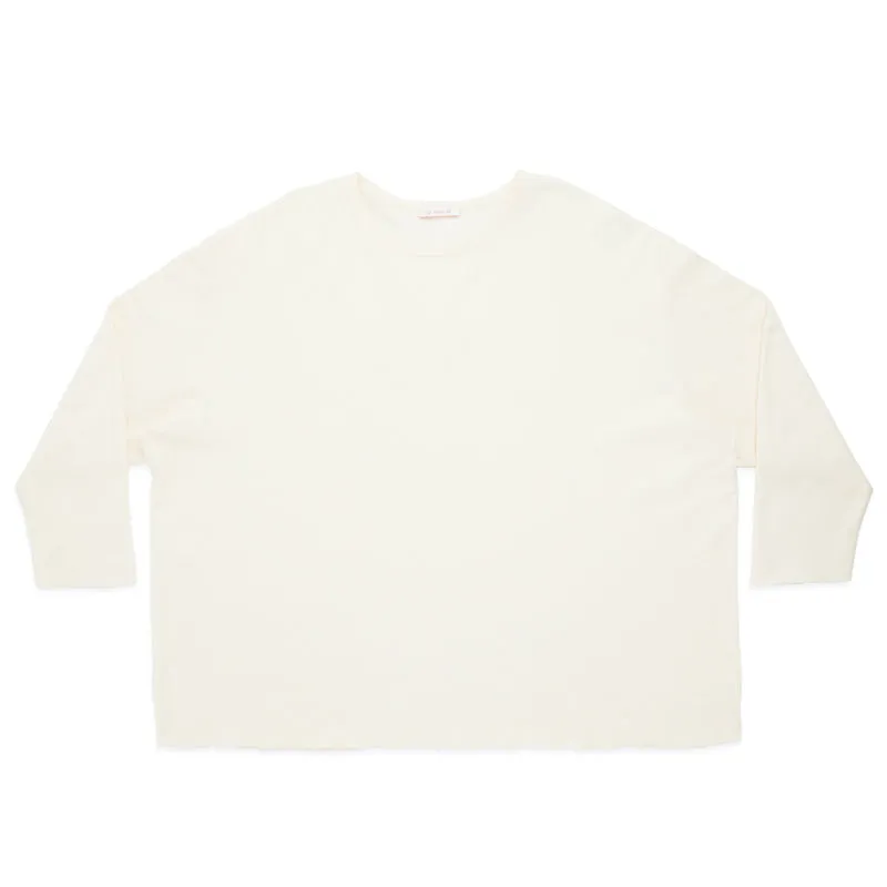 Waffle Thermal Long Sleeve T-Shirt - Cream