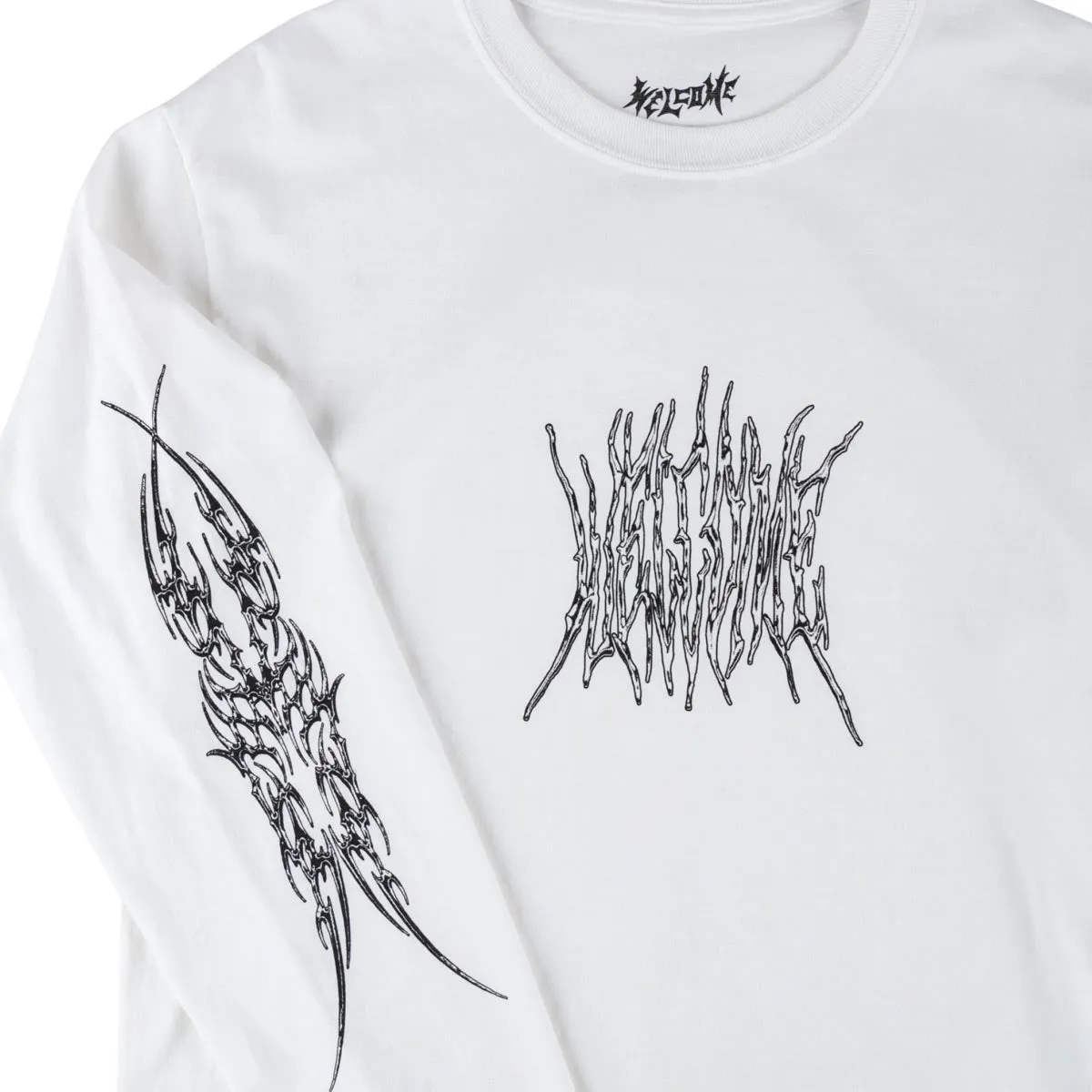 Welcome Chasm Long Sleeve T-Shirt - White