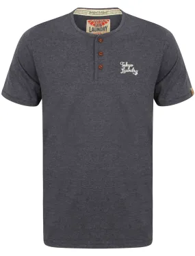 Westby Short Sleeve T-Shirt in Mood Indigo Marl - Tokyo Laundry