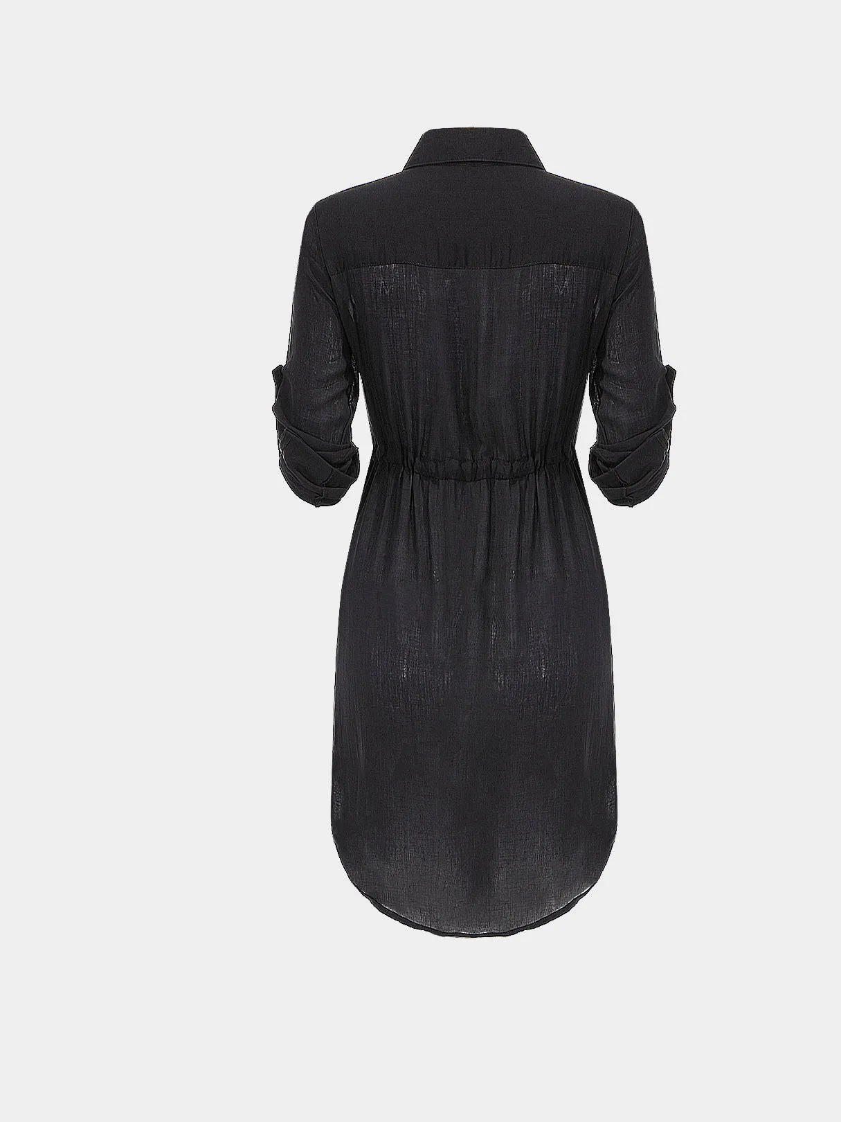 Wholesale Black Long Sleeve Shirt Dress