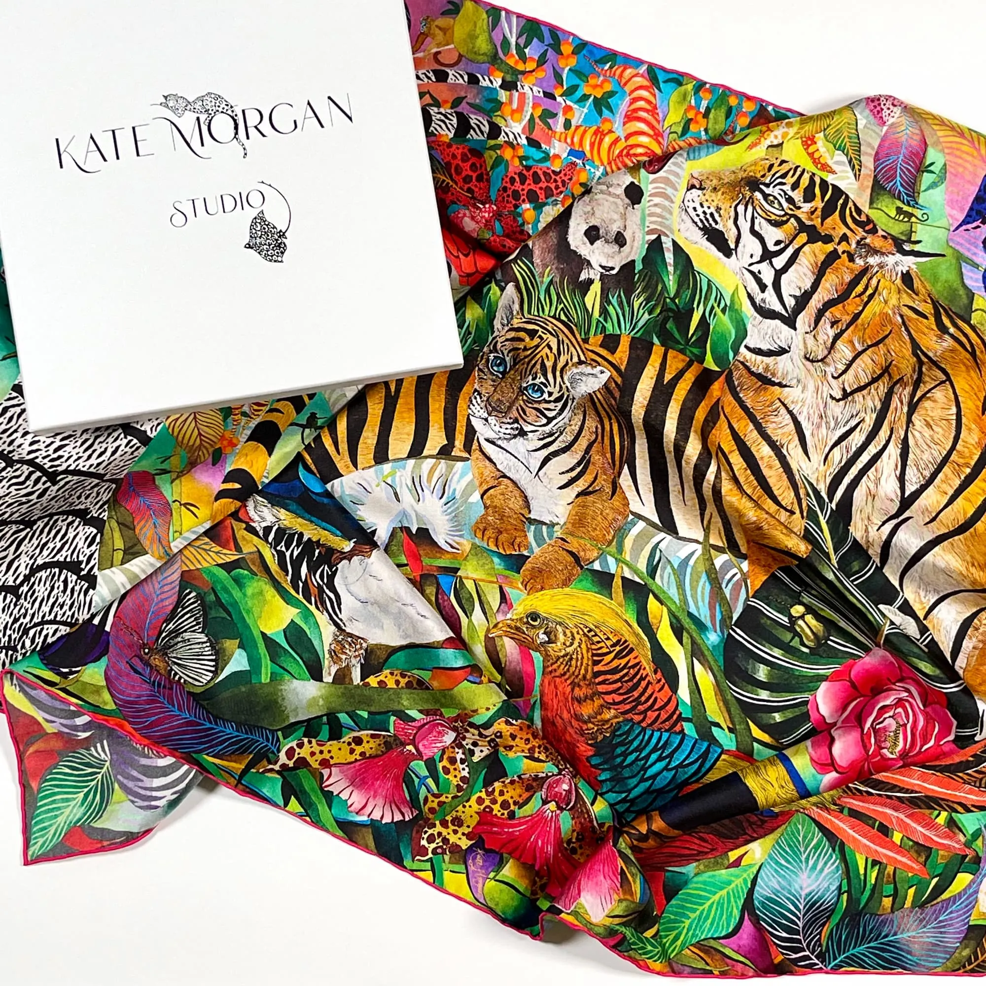 Wild China Forest - Silk Scarf
