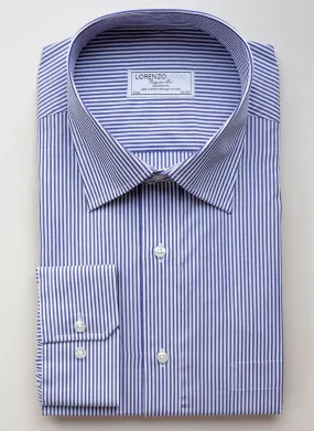 William Fullest Fit Shirt in Dark Blue Stripe