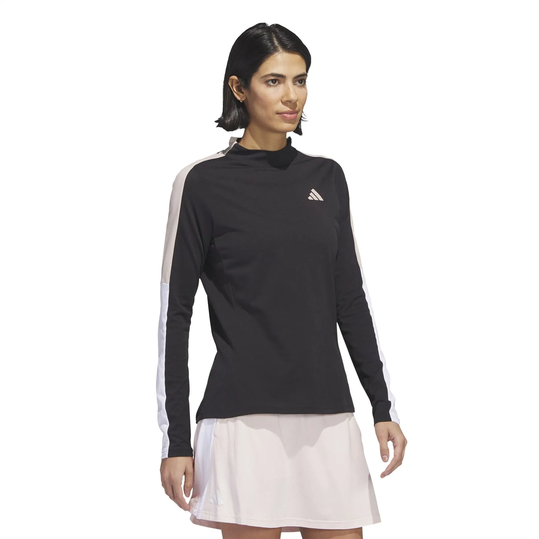 Womens Mock Tee Black - AW23