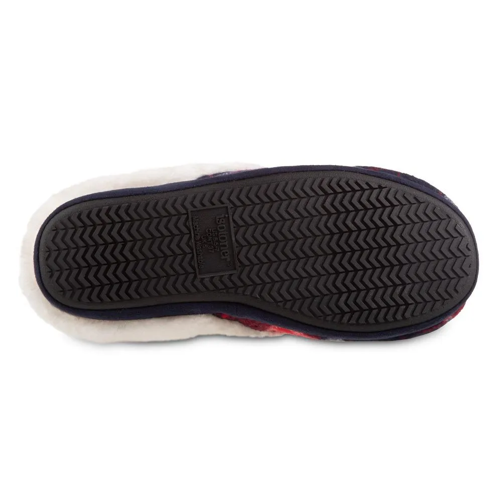 Women's Plaid Page Hoodback Slippers
