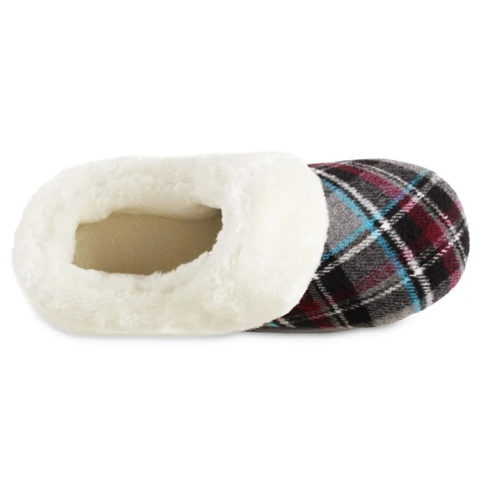 Women's Plaid Page Hoodback Slippers
