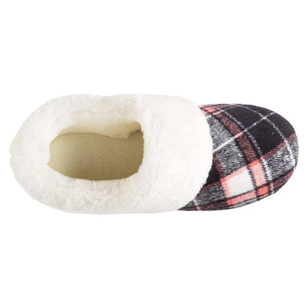 Women's Plaid Page Hoodback Slippers
