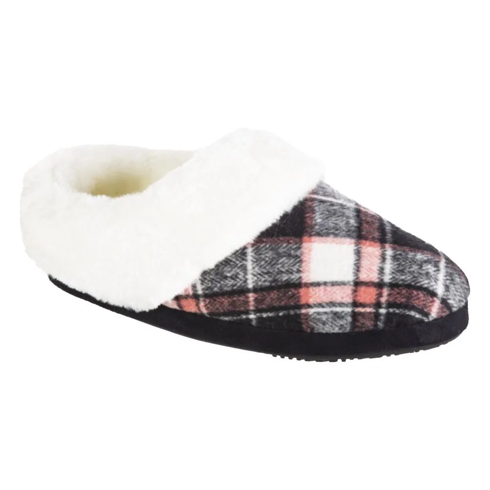 Women's Plaid Page Hoodback Slippers